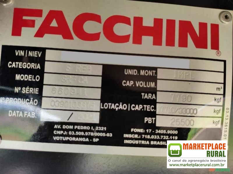 GRANELEIRA FACCHINI *UMA UNIDADE DISPONIVEL*