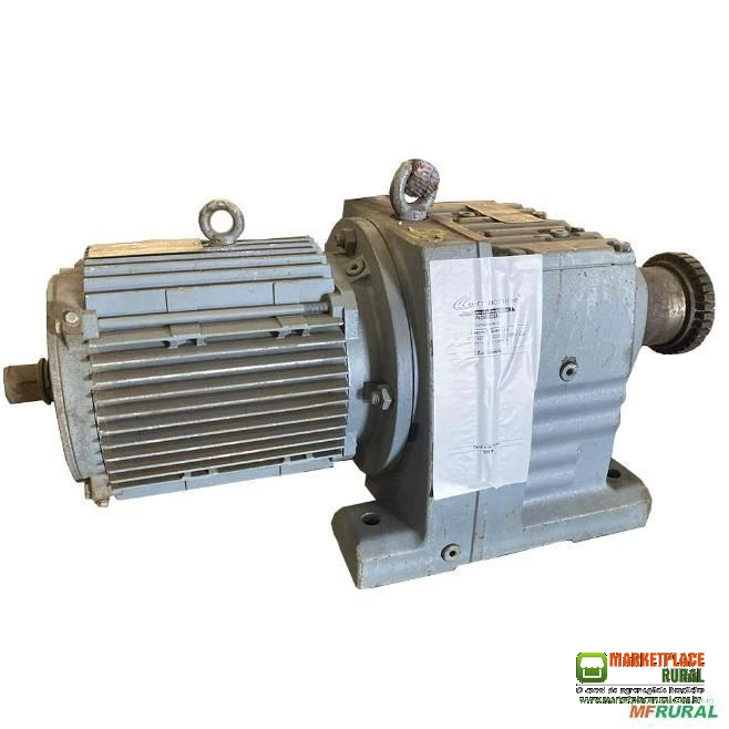 MOTOREDUTOR SEW R87 DX112M4 1/63,7 27RPM 4 KW 220/380V COM VENTILAÇÃO FORÇADA