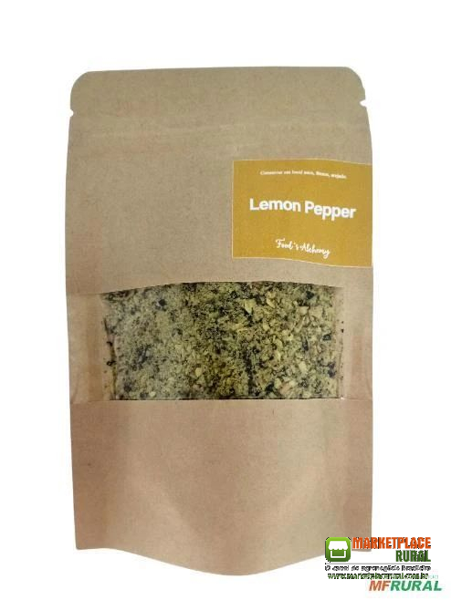 Lemon Pepper 50g - Direto da Fábrica para Revenda, Terceirização ou Dropshipping - Food's Alchemy