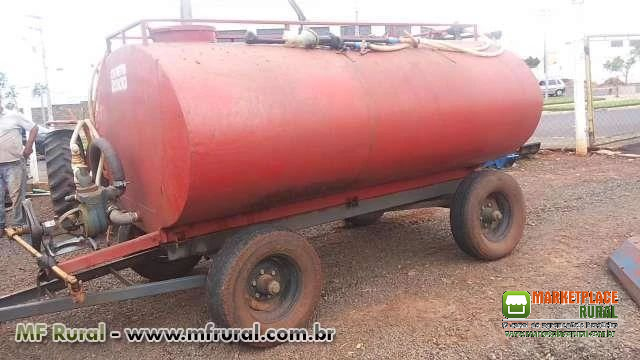 TANQUE DE ÁGUA ACTON C/ MOTOR E BOMBA C/ CAPACIDADE P/ 6.200 LTS, SEMI-NOVO, ANO 2014.