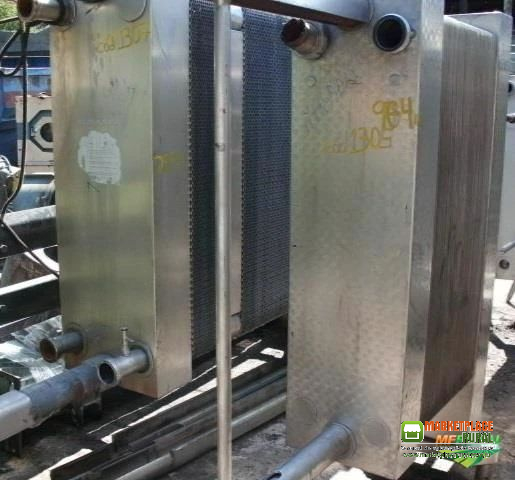 Trocador calor inox pasteurizador 95 placas Laticinio - C1305