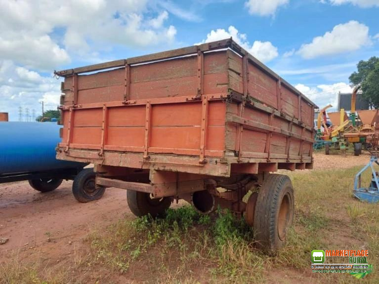 Carreta duas rodas reforçada