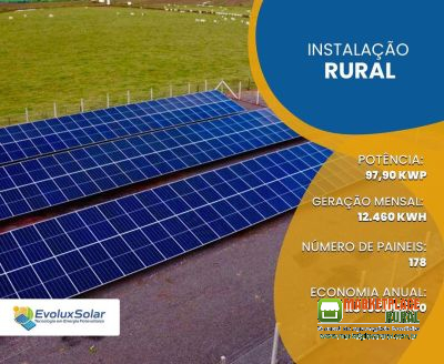 Energia Solar - Rural, Comercial e Residencial.