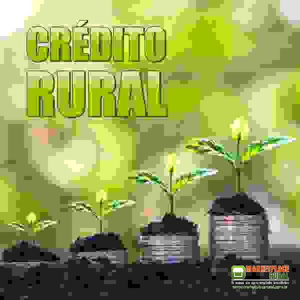 crédito rural, com 10% de entrada